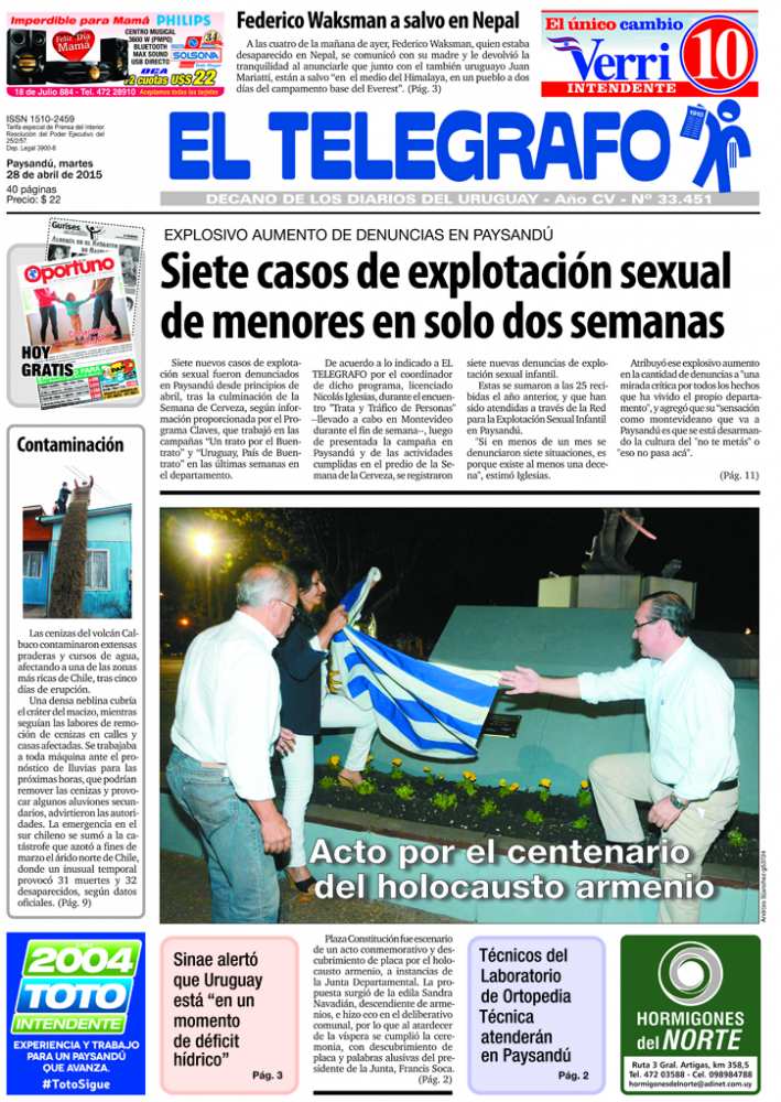 El Telégrafo 28/04/2015
