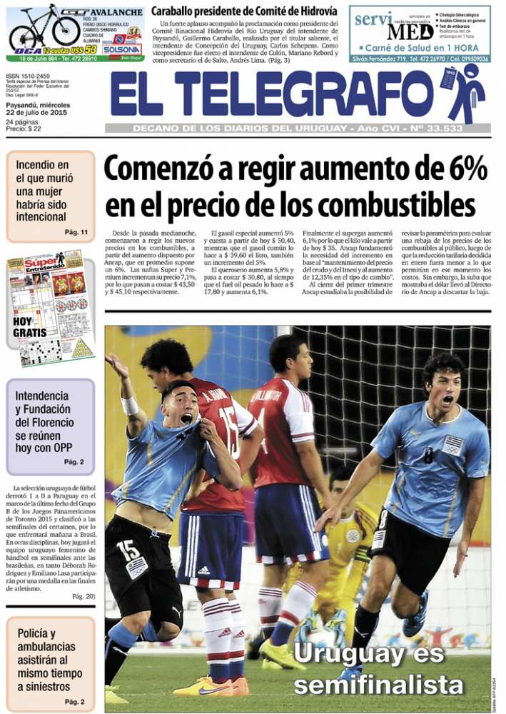 El Telégrafo 22/07/2015
