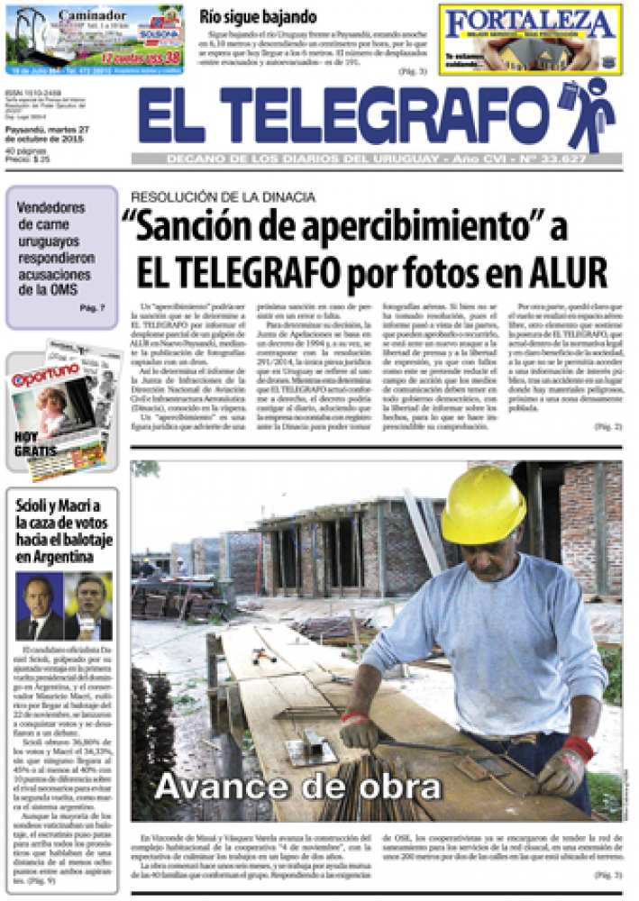 El Telégrafo 27/10/2015